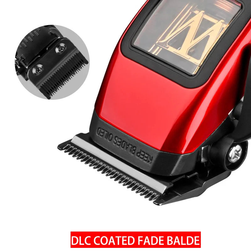 WMARK NG-X1 Professional Hair Clippers for Men, Microchipped Magnetic Motor 10000RPM 9V with Charge Stand, Cordless Cutter Trimmer